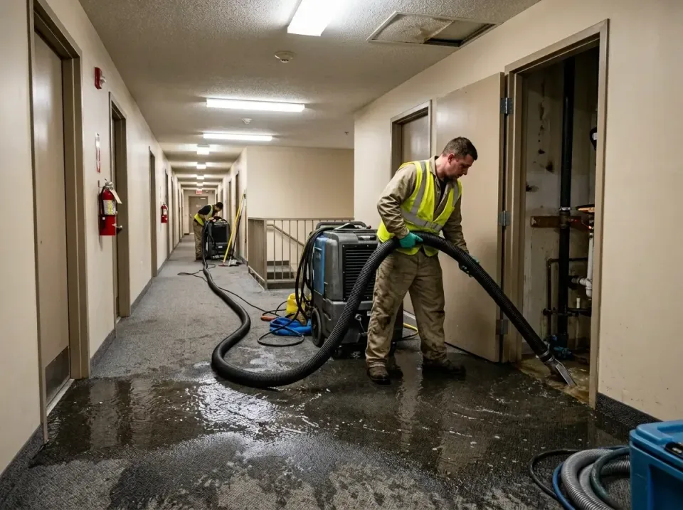 multi-unit-apartment-hallway-f-005 — frequently asked questions, Emergency Burst Pipe Water Extraction & Removal in McMinnvi…